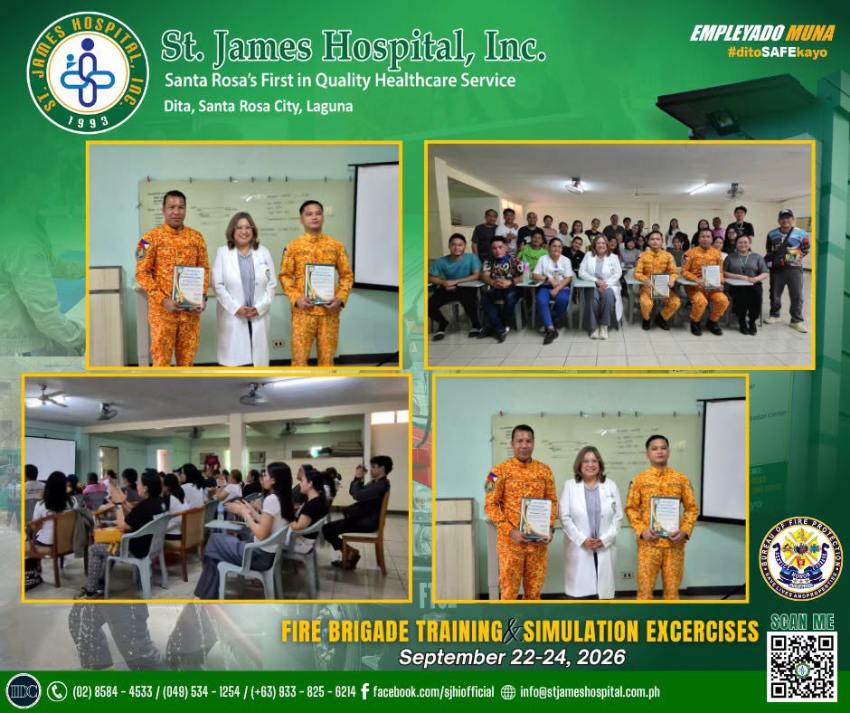 Event poster: St. James Hospital Fire Brigade!