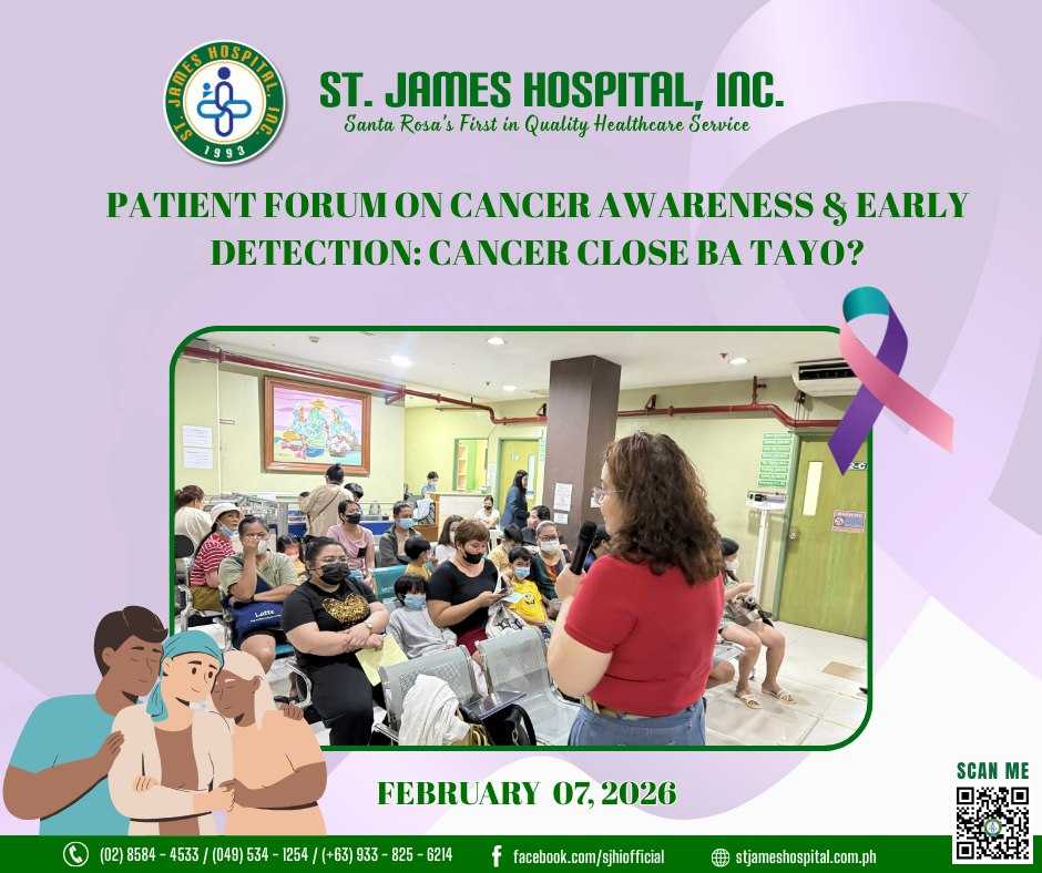 Event poster: Patient Forum on Cancer Awareness & Early Detection: Cancer, Close Ba Tayo?â€